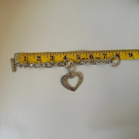 Gorgeous Sterling Silver Vine & Heart Bracelet by Bloodline Design - Picture 7 of 7